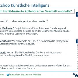 Unser Angebot: KI-Innovationsworkshops Unser Angebot: KI-Innovationsworkshops