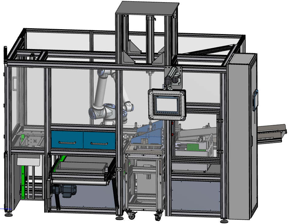 Abbildung der Prüfzelle in detaillierter 3D-Ansicht